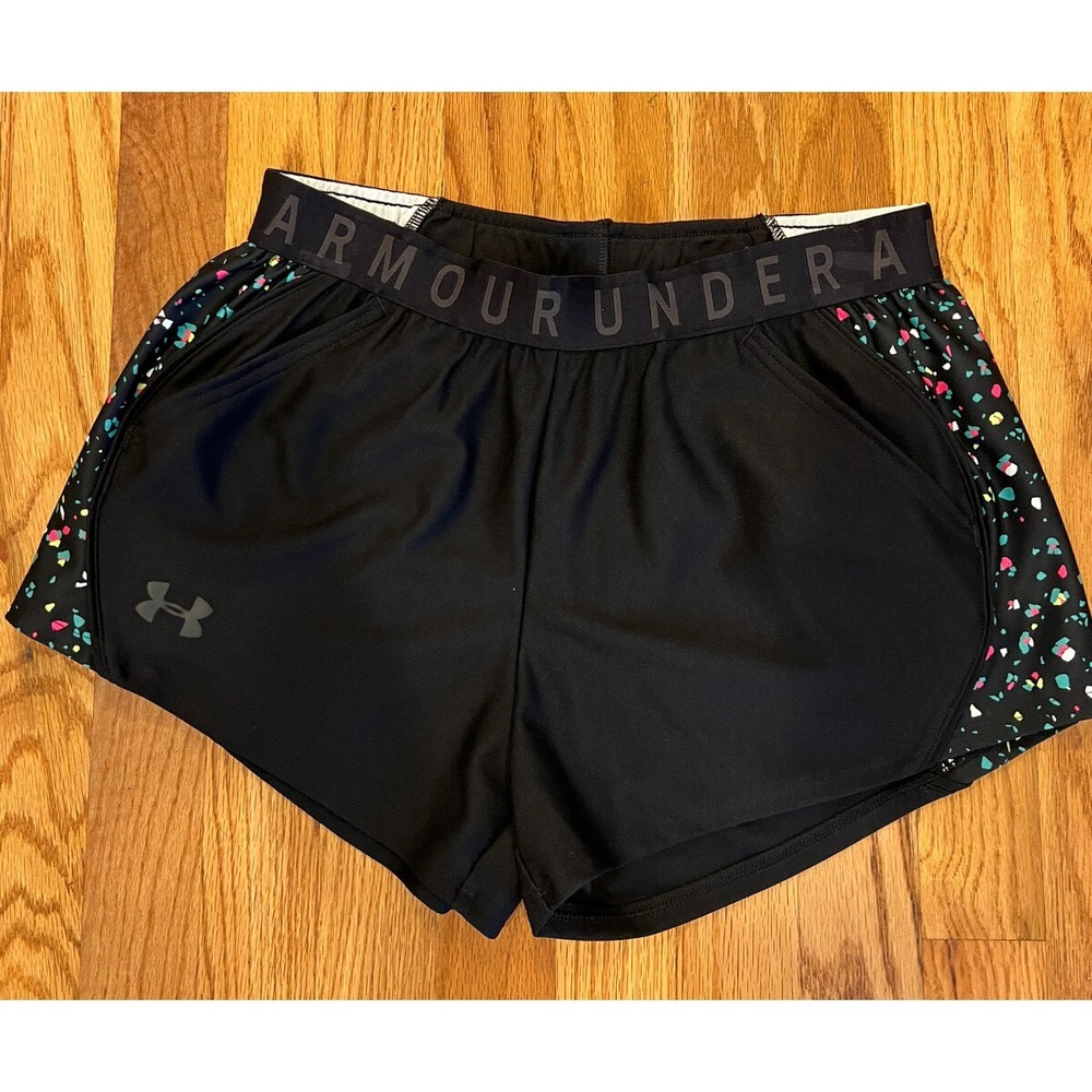 under armour small confetti paint splatter shorts Sample‎ NWT